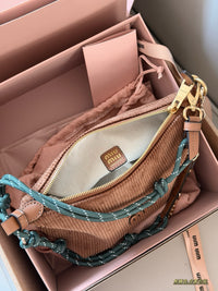 Corduroy Logo Shoulder Bag