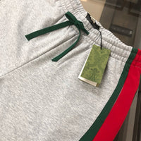 Web Stripe Cotton Jersey Shorts