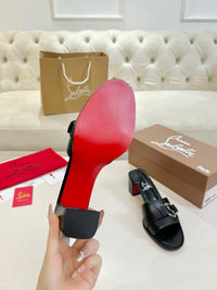 Her In Roma Leather Heeled Mules
