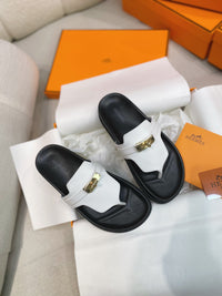 Black Rubber Slides