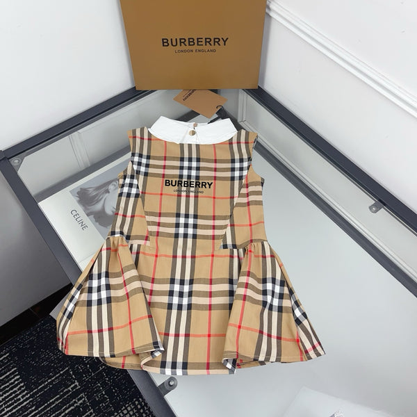 Vintage Check Dress with Peter Pan Collar
