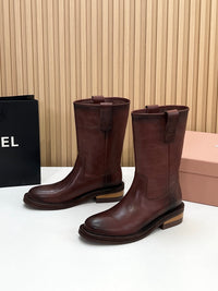 Foule Leather Booties