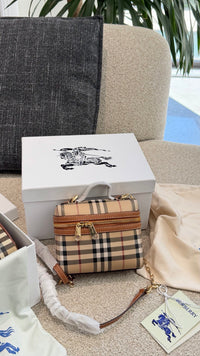Mini Check Vanity Bag