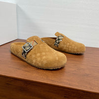 Check Suede Urchin Clogs