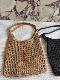 Raffia Oxalis Crochet Shoulder Bag
