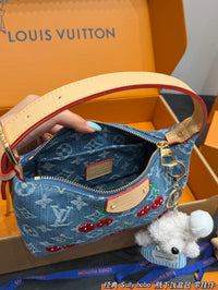 Pochette Accessoires Cherry Monogram Denim