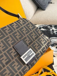 Jacquard Baguette Bag
