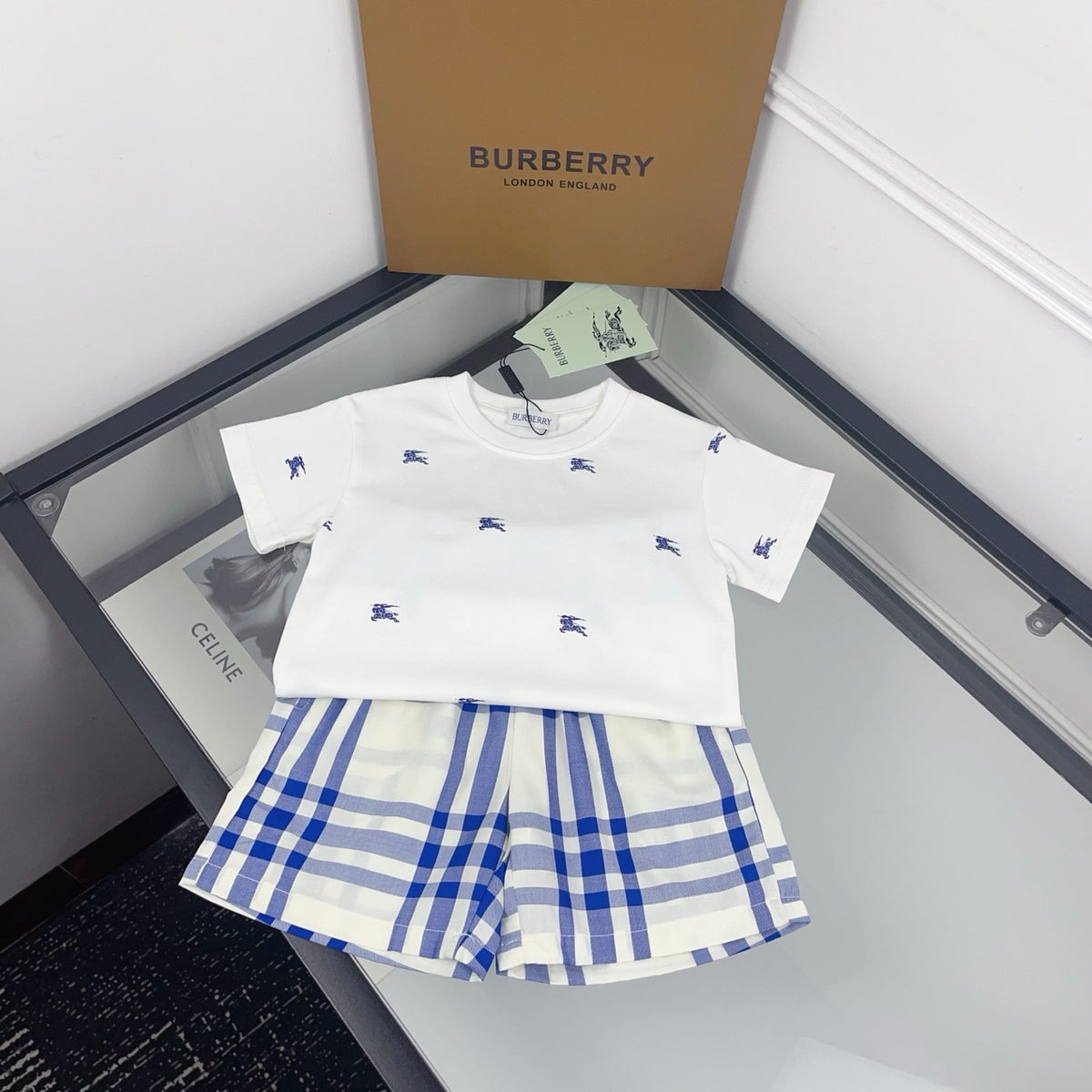 Check Shorts Set