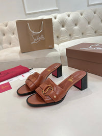 Her In Roma Leather Heeled Mules