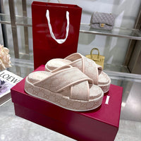 Angelina Platform Slide Sandals