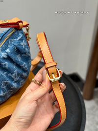 Denim Dumpling Bag