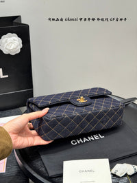Classic Flap Bag Dark Blue Denim