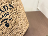 Crocheted Raffia Tote Bag