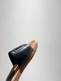 Nappa Leather Espadrille Sliders