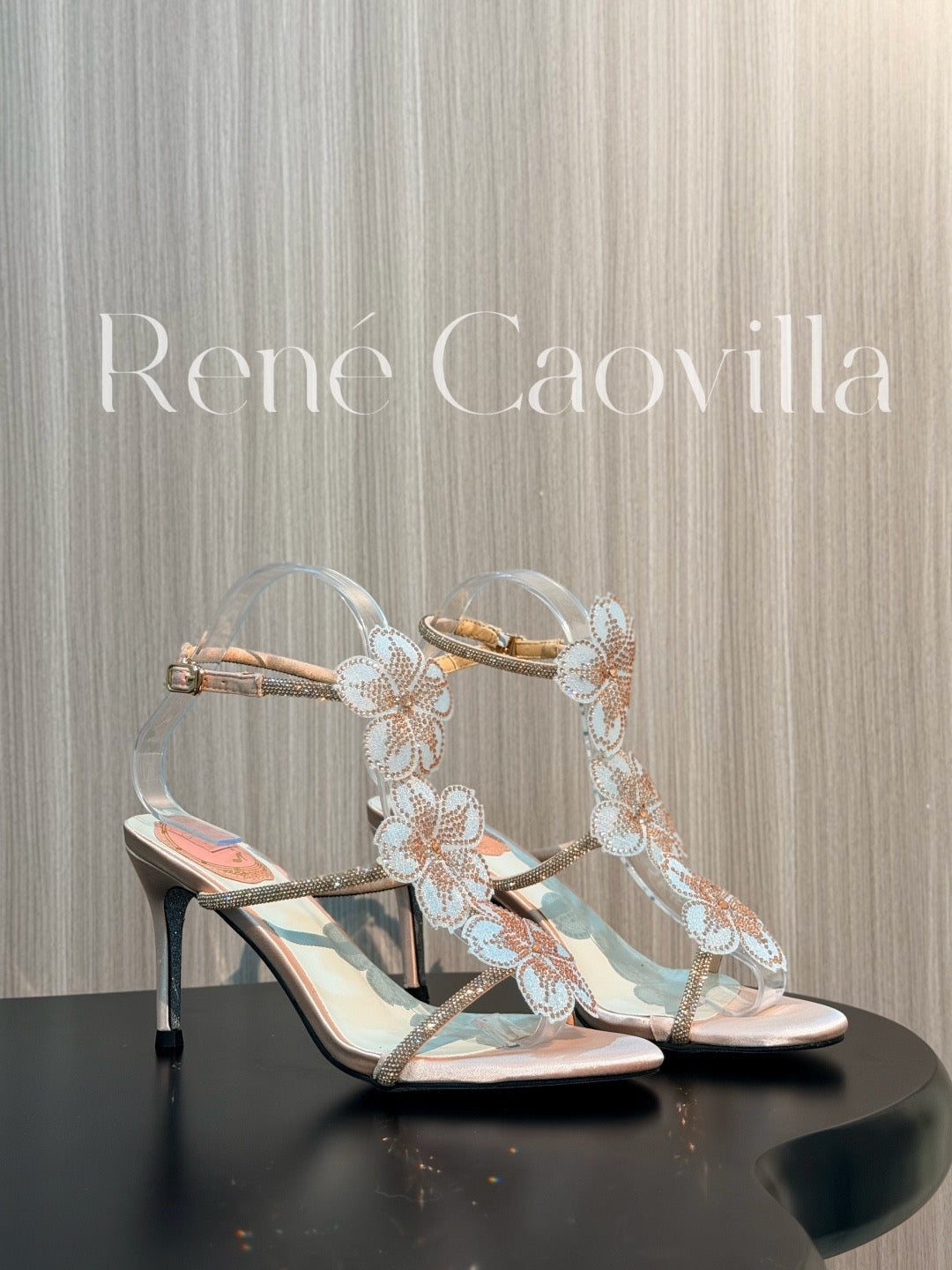 Caovilla Satin Floral Cleo Sandals