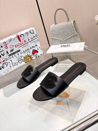 Bianca Leather Slides