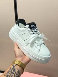 Lace-Up Platform Sneakers