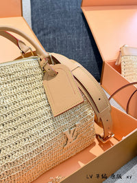 Raffia Speedy 30 Bag