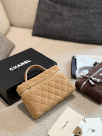 Suede Vanity Bag