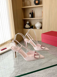 Garavani VLogo Signature Crystal Slingback Pumps 7.5cm