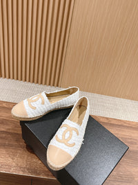 Tweed Leather Espadrilles