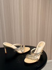 Caovilla Chandelier Heeled Mules