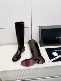 26B Logo Leather Boots