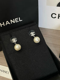 Logo Pearl Earrings