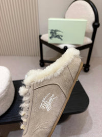 26S Shearling Knight Runner Mules