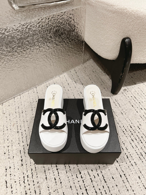 Platform Slide Sandals