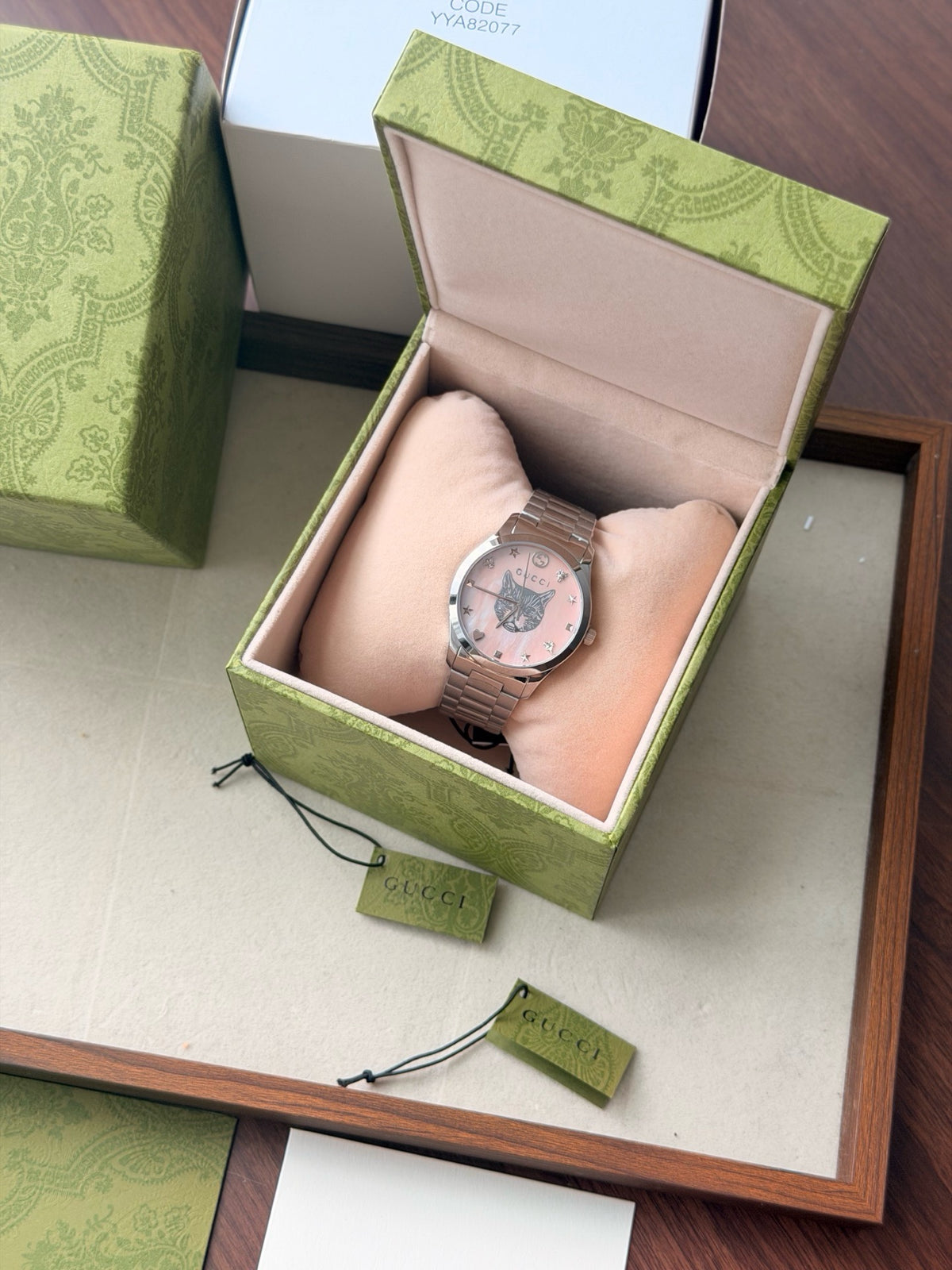 G-Timeless Mystic Cat Watch