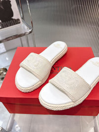 VLogo Espadrille Slides