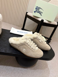 26S Shearling Knight Runner Mules