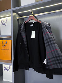 Check Zip Hoodie