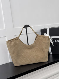 26C Suede Shopping Tote