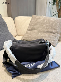 Re-Nylon & Saffiano Leather Shoulder Bag