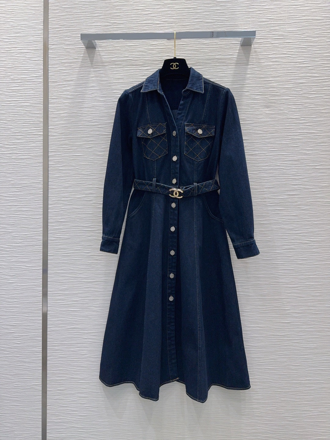 26S Denim Midi Dress