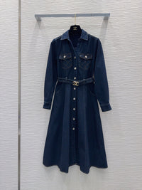 26S Denim Midi Dress