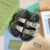 Double Strap Slide Sandals