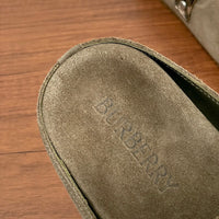Check Suede Urchin Clogs