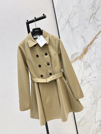 Mid-Length Belted Trench Coat