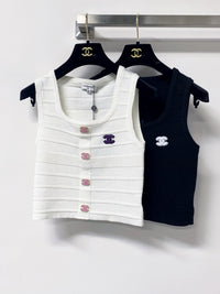 Button Knit Tank Top
