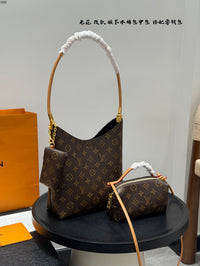 Monogram 3in1 Loop Hobo Bag Set