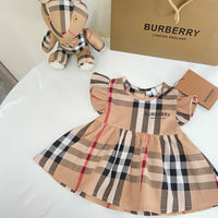 Vintage Check Flutter Dress