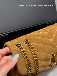 Suede Loulou Shoulder Bag
