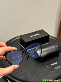 3408-Q-A Chain Detail Cat-Eye Optical Glasses