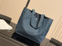 Cabas Denim Tote Bag