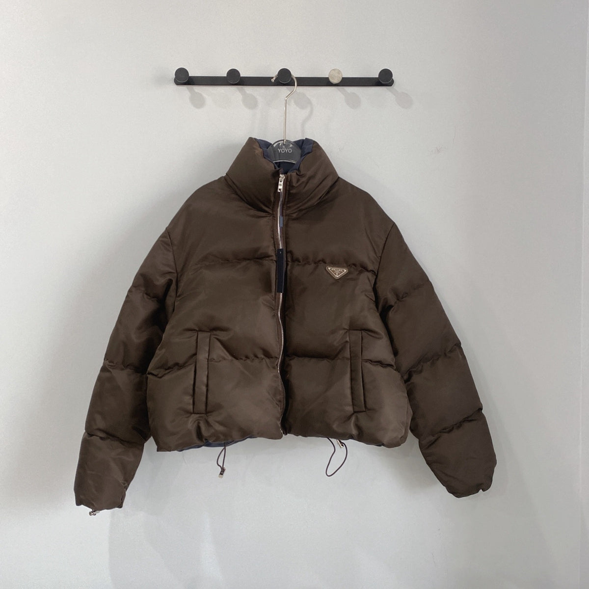 Cropped Re-Nylon Down Jacket