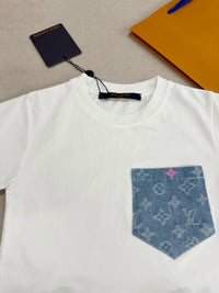 Monogram Denim Shorts Set