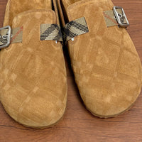 Check Suede Urchin Clogs